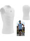 Compressport Herren Thermo ärmelloses Shirt Kompression Weiß