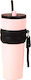 Techsuit Ποτήρι Θερμός Ανοξείδωτο 710ml Pink