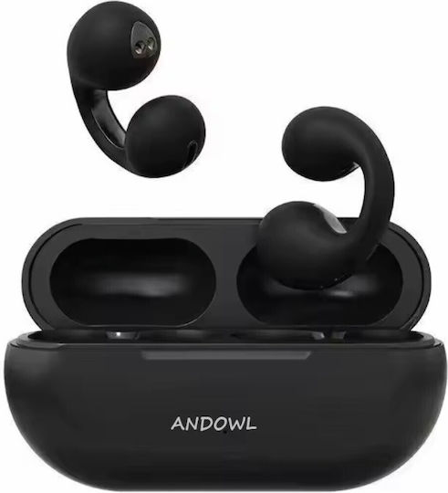 Andowl Q-BQ101 In-ear Bluetooth Handsfree Ακουστικά με Θήκη Φόρτισης Μαύρα