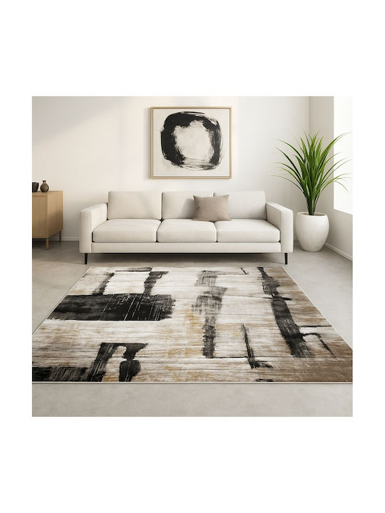 Saray Home Springs Spg09 Χαλί Ορθογώνιο Ιβουάρ-σκούρο Γκρι 240x290cm