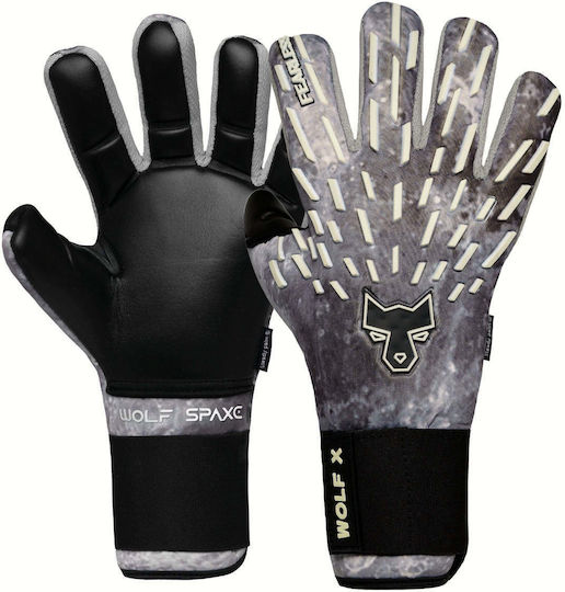 Fearless Goalkeepers Wolf X Голмански ръкавици за Възрастни & Детски Сив