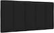 vidaXL Fabric Bed Headboard Cushion Black 100x45cm
