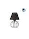GloboStar Metal Table Lamp for Socket E27 with Black Shade and Base