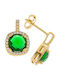Arteon Earrings made of Silver Gold Plated with Stones