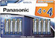 Panasonic Αλκαλικές Μπαταρίες AA 1.5V 8τμχ