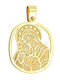 Dio Jewellery Lab Pendant Kids Talisman with Chain with the Virgin Mary Forzatina35 45cm. made of Silver FY1