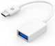 HP Converter USB-C male to USB-A female White 1pcs 9YF06AA