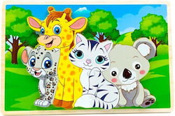 Lemnos Puzzle pentru Copii cu Îmbinări 8buc Spring