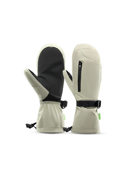 Qunature Pentru bărbați Mănuși de schi și snowboard Negre