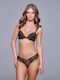 Balconette Balconette Bra Underwire Black Copper Shine