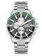 Slazenger Herrenuhr 44mm Batterie mit Silber Metallarmband