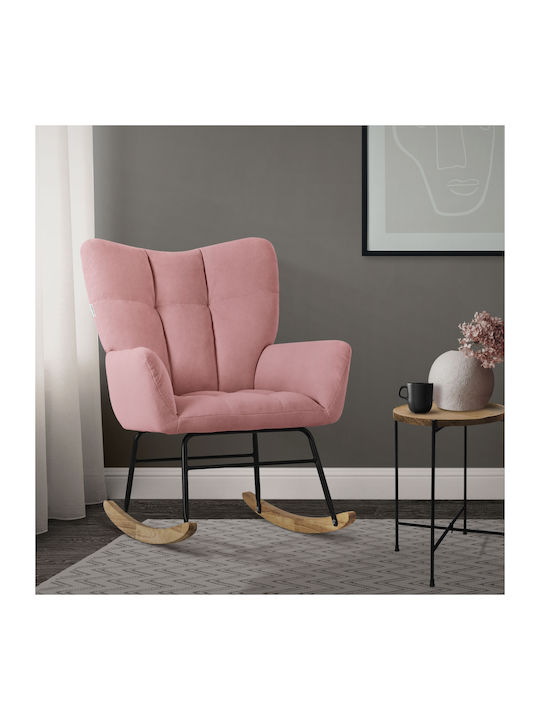 Rocking Armchair Pink 69x95x88cm