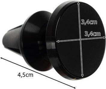 Suport Telefon Auto Idealstore Inel Magnetic Ajustare Unghi Rotire 360 Grade Suport Flexibil Stabil Ușor de Instalare Design Modern Elegant Oțel Inoxidabil Negru