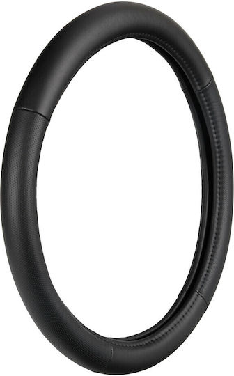 Lampa Καλυμμα Τιμονιου 40-42cm Δερμα Skeentex Μαυρο Classic Premium Gran Pree Lampa 1 Τεμ L3315.6