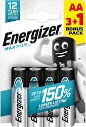 Energizer Max Plus Алкални Батерии AA 1.5V 4бр