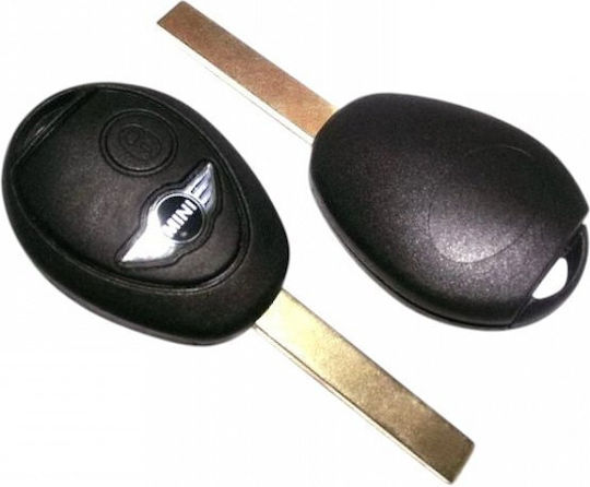 Carcasă cheie auto cu lamă cu 2 butoane Lama pentru Mini Cooper