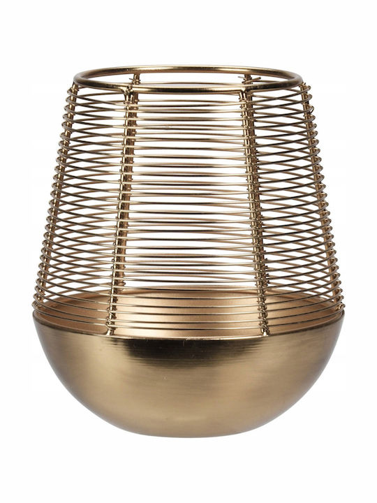 Home&Styling Collection Χριστоулгенски свещи и свещници Метален Lattern Златист