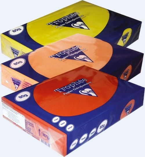 Clairefontaine Trophee Hârtie de Imprimare A4 80gr/m² 1x500 foi Portocaliu
