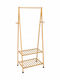 Wenko Floor Garment Rack made of Bamboo