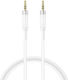 XO 3.5mm Jack Cable Male - 3.5mm Male White 1m