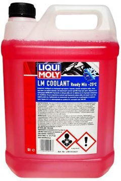 Liqui Moly LM Coolant Αντιψυκτικό Παραφλού Ψυγείου Αυτοκινήτου -25°C Κόκκινο Χρώμα 5lt