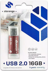 Storange 16GB USB 2.0 Red