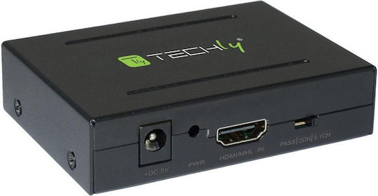 Techly Converter HDMI / Toslink / RCA male to HDMI / Toslink / RCA female 1pcs 025732
