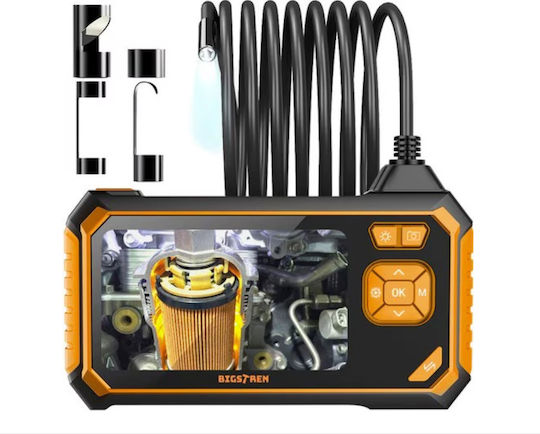 Cameră Endoscop Inspecție Idealstore Ecran LCD HD 4.3" Full HD Clasic Vârf Cârlig Magnet Oglindă 3 Moduri de Iluminare 6 LED-uri Incorporate Cablu 5m Impermeabil IP67