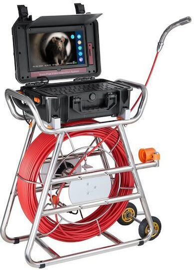 Endoscope Inspection Camera 10.1” Large Hd Color Monitor 100m Cable Length Ip68 12x Led 145° Angle 3x Digital Zoom