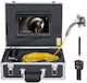 Endoscope Camera Pipes Conduits Location Receiver Full Hd 9 Inch Monitor 50 M Length 145° Wide Angle 12 X Leds Li-ion 4.5ah Aluminum Case