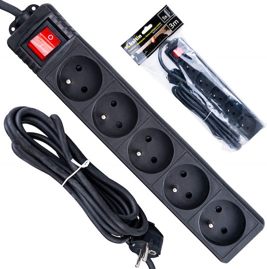 Keltin Power Strip 5 Positions with Switch and Cable 3m