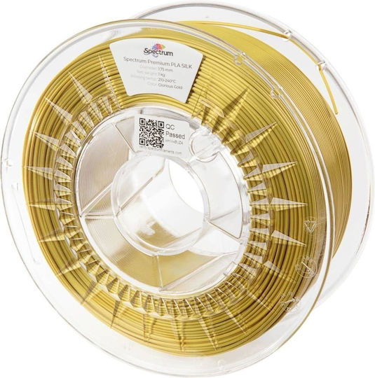 Spectrum PLA 3D Printer Filament 1.75mm Glorious Gold 1kg 1τμχ (Spool)