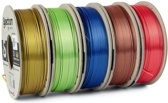 Spectrum PLA 3D Printer Filament 1.75mm Glorious Gold, Spicy Copper, Apple Green, Ruby Red, Indigo Blue 0.25kg