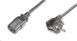 PremiumCord IEC C13 / Schuko - IEC 320 / IEC C13 / Schuko Cable 5m Μαύρο PremiumCord IEC C13 / Schuko - IEC 320 / IEC C13 / Schuko Cable 5m Μαύρο