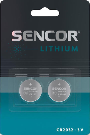 Sencor Batterien Lithium für Uhren CR2032 3V 2Stück