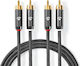 Nedis Profigold Кабел 2x RCA мъжки - 2x RCA мъжки 5м