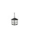SU-MA Outdoor Hanging Ceiling Light in Black Color
