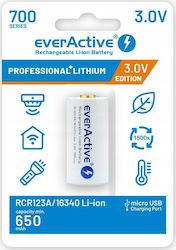 EverActive Rechargable Battery 16340 Li-ion 700mAh 3V 1pcs