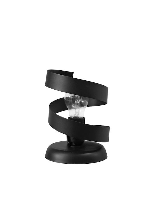 Platinet Dekorative Lampe mit Fassung für E27 Lampe Schwarz