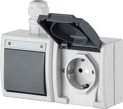 Elektro-plast Aquant Socket 2x2p+ Schuko Ip65 1...