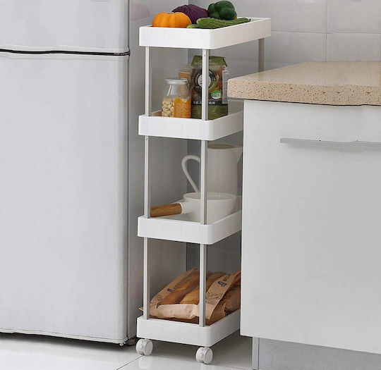 Кухненска количка Пластмаса 40x22x86см Кухненска количка Пластмаса 40x22x86см