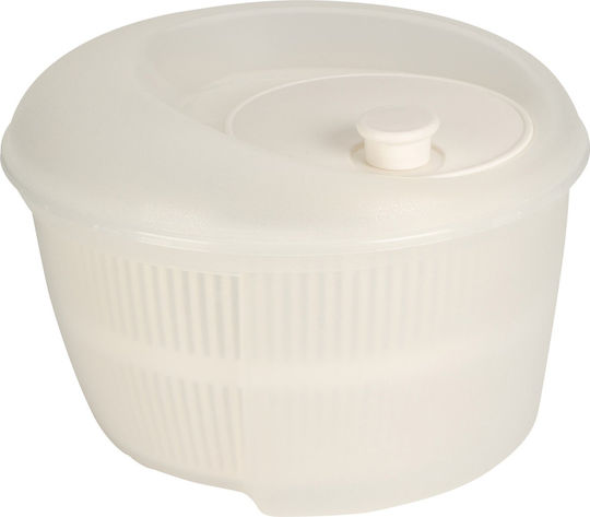 Bol de salată din plastic Excellent Houseware 24x16 cm 4,5 L alb