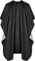 Ideal Store Hairdressing Cape Waterproof Adjustable Easy to Clean Ties Fastening 144x100 cm Black