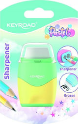 Keyroad Παστέλ Διπλή Ξύστρα Πολύχρωμη
