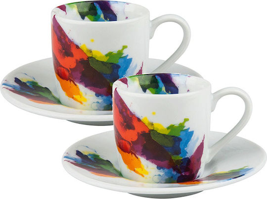 Konitz Set of Cups Coffee Porcelain White 85ml 2pcs