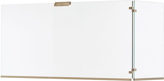 Zogometal Гориво за камини от метал с 2 панела 80x40x50см Nickel Matt