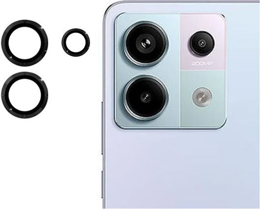 Protection Camera Protection Tempered Glass Black for the Redmi Note 13, Redmi Note 13 Pro