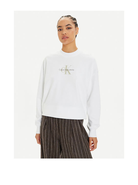 Calvin Klein Γυναικείο Φούτερ Λευκό