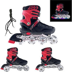 GC Inline Αυξομειούμενα Rollers Μαύρα Παιδικά GC Inline Αυξομειούμενα Rollers Μαύρα Παιδικά