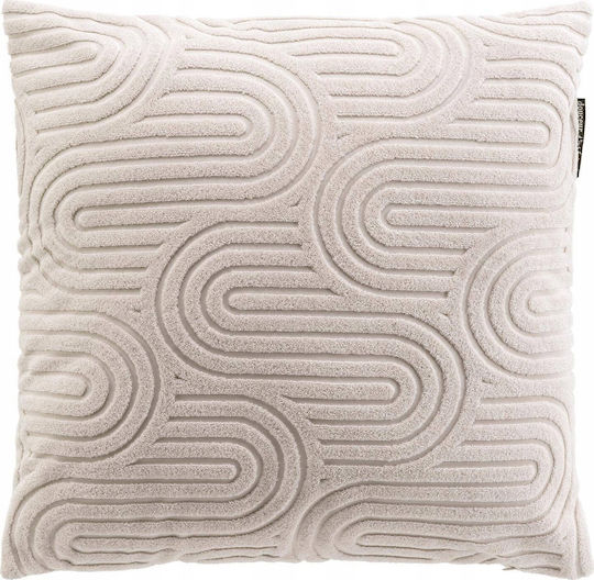 Douceur d'Intérieur Velvet Beige Sofa Cushion Pila 45x45cm